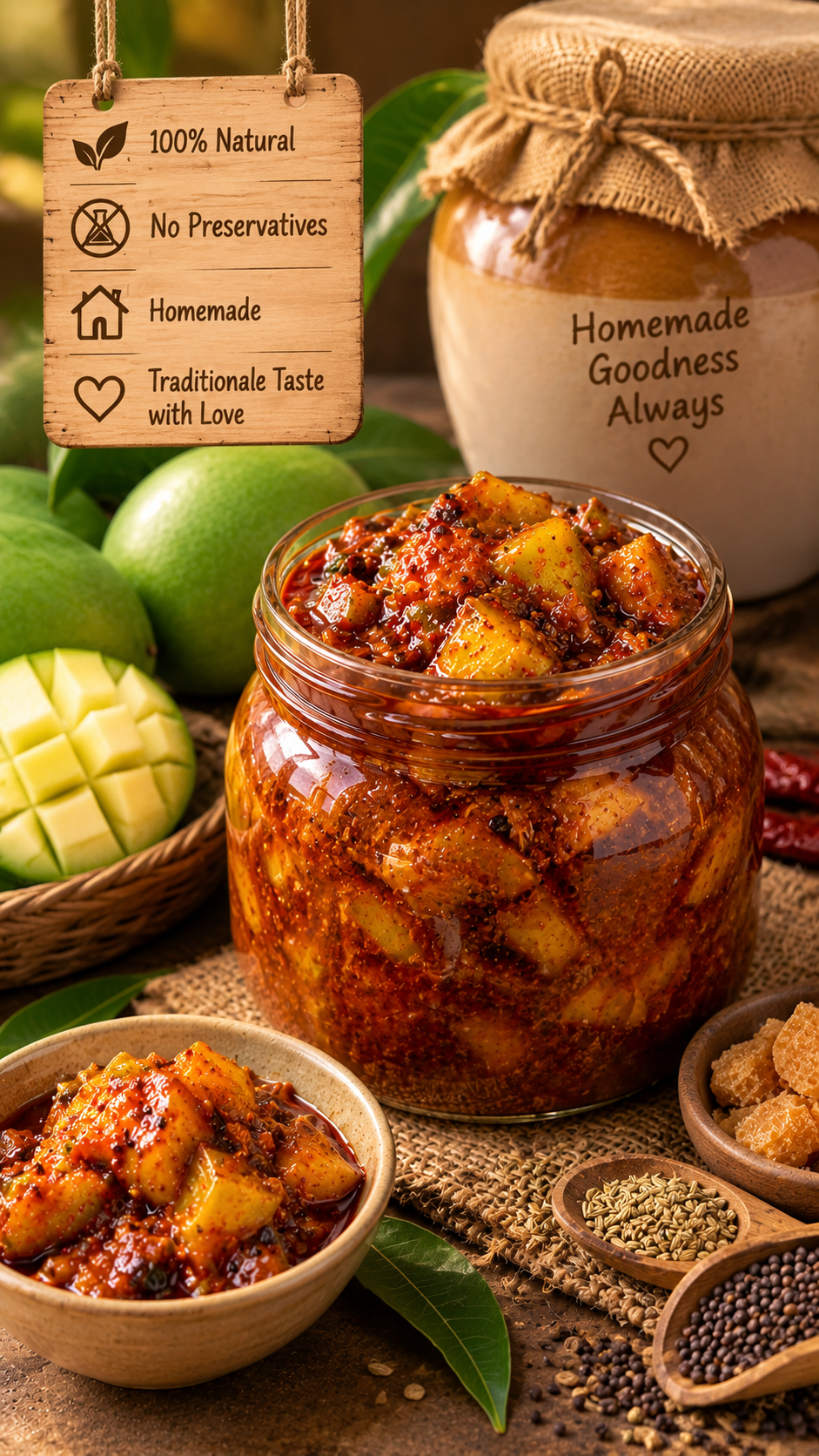 Sweet Mango Pickle (Loncha)